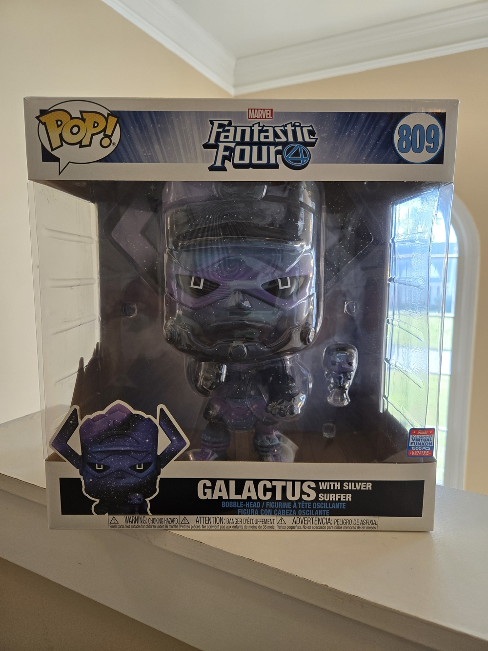 Pop! Marvel #809 Fantastic Four Galactus Bobblehead with Silver Surfer LE 1/1500